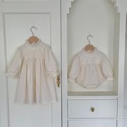 JENNY☆2025春新作 韓国風ベビー服姉妹コーデレースかけワンピース＆ロンパース