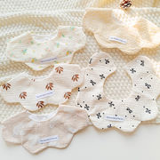 ベビーエプロン　純綿よだれ掛け　首掛け　韓国ベビー用品