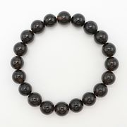 山梨黒平黒水晶 AAランク ブレスレット 10mm 山梨県産 黒水晶 国産水晶 天然石 日本銘石