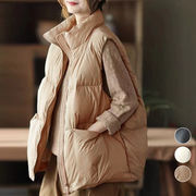 フェイクダウンベスト レディース 韓国風