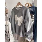 2025春秋レディース服 シンプル ゆったり トレーナー 韓国風 パーカー トップス 長袖Ｔシャツ [M~4XL]