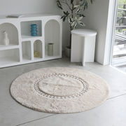 ミルキー・サークルラグ　マット/円形/敷物/カーペット/インテリア/装飾