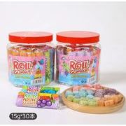 【30本入り】ロールグミ ソフトキャンディ 果物味 人気お菓子 咀嚼音 SAMR フルーツ味 果汁グミ