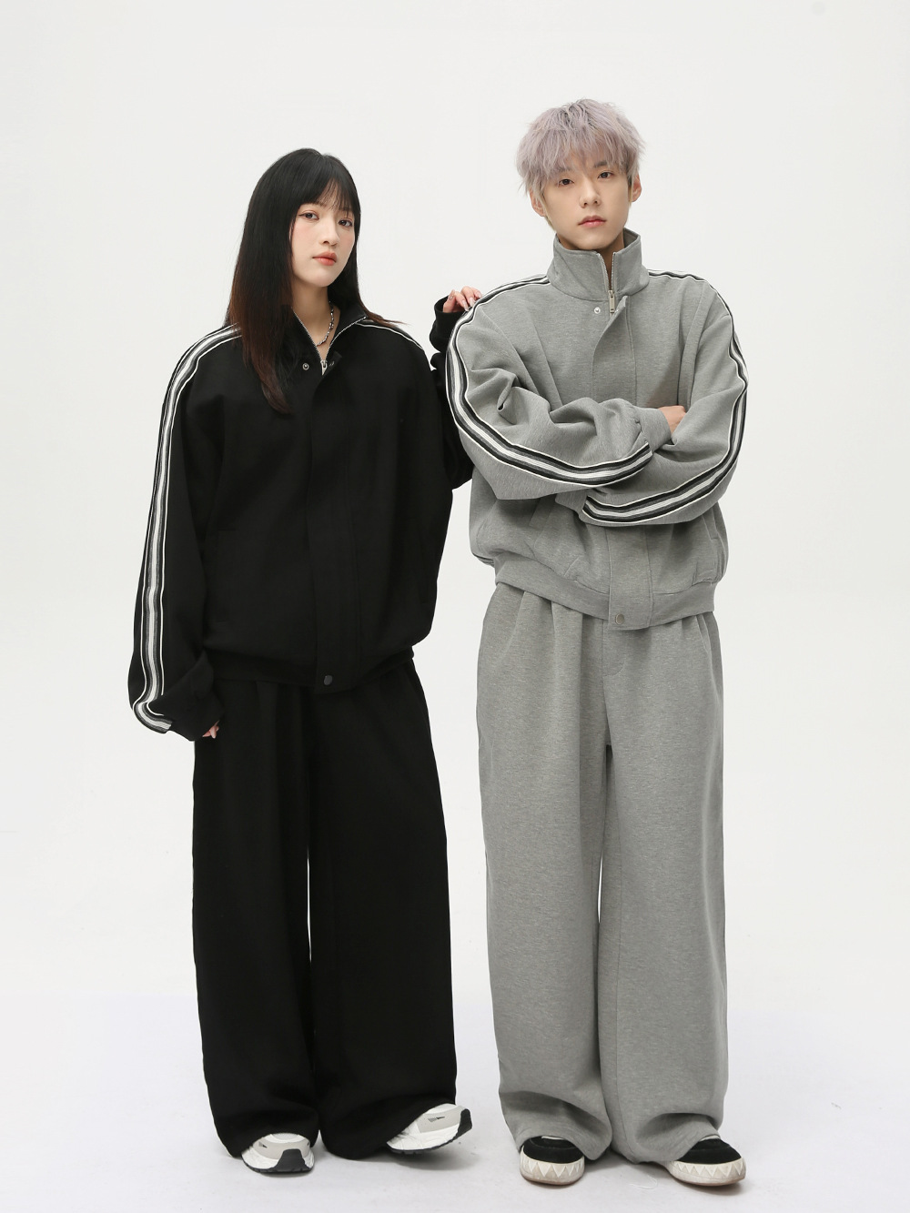 メンズ スポーツ風 アウター 男女兼用 ジョガーパンツ セットアップ 春秋 2025新作★全2色
