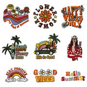 布パッチ刺繍ホットスポットクロスボーダーtemuアイロンホットメルトシュニール刺繍パッチボヘミア 9