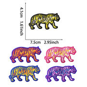 布パッチ刺繍ホットスポットクロスボーダーtemuアイロンホットメルトシュニール刺繍パッチタイガー5+