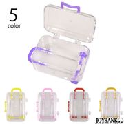 ［ミニチュア］クリアキャリーケース【小物入れ/プチギフト/ハンドメイド/ドール/お人形/雑貨】