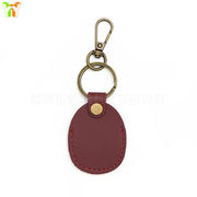 皮製 ドアアクセス カード 紛失防止 キーホルダー AirTag 位置追跡器 保護ケース