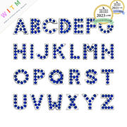 アルファベット 合金パーツ 穴あり ラインストーン DIY キーホルダーパーツ 手芸 アクセサリー材料 ビーズ