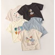 【2025夏新作】韓国風 ins子供服 ★韓国風★男女兼用★半袖Tシャツ トップス  5色 90~140cm