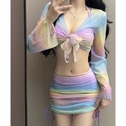 【日本倉庫即納】 カラフル水着4点セットスイムウェアみずぎ