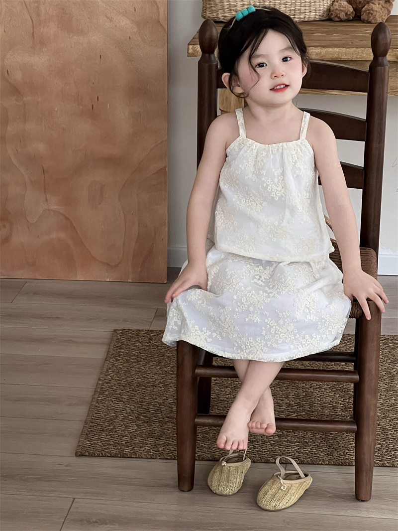 韓国子供服 ベビー服 キッズ 女の子 キャミソール+スカート 2点セット 80cm-130cm