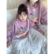 【2025新作】子供服 韓国風子供服 ベビー服 可愛い  親子服  パーカー 90-150cm 3色