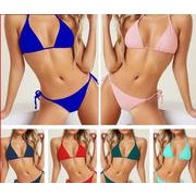 ビキニ 水着 セパレート水着 レディース bikini 2点セット 無地 ブラ シンプル 欧米風
