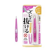 グリーンベル 　ズレずに抜ける驚きの毛抜き　先斜め（シャイニーピンク）　GT-235