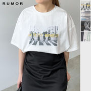【2025新作】天竺カラーロゴオーバーサイズTシャツ