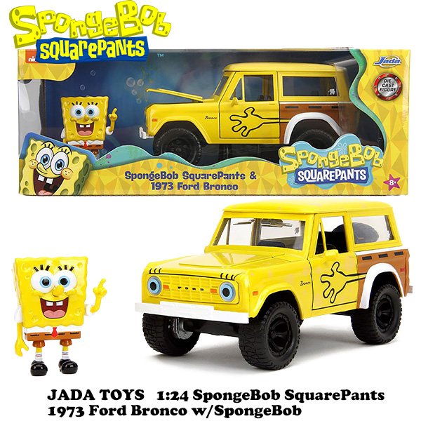 1:24 SpongeBob SquarePants 1973 Ford Bronco w/SpongeBob 【スポンジボブ】ミニカー