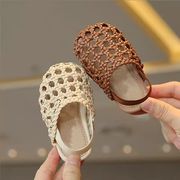 夏用 赤ちゃん 編み込みサンダル 軟底 歩行練習用 1～2歳 子供靴