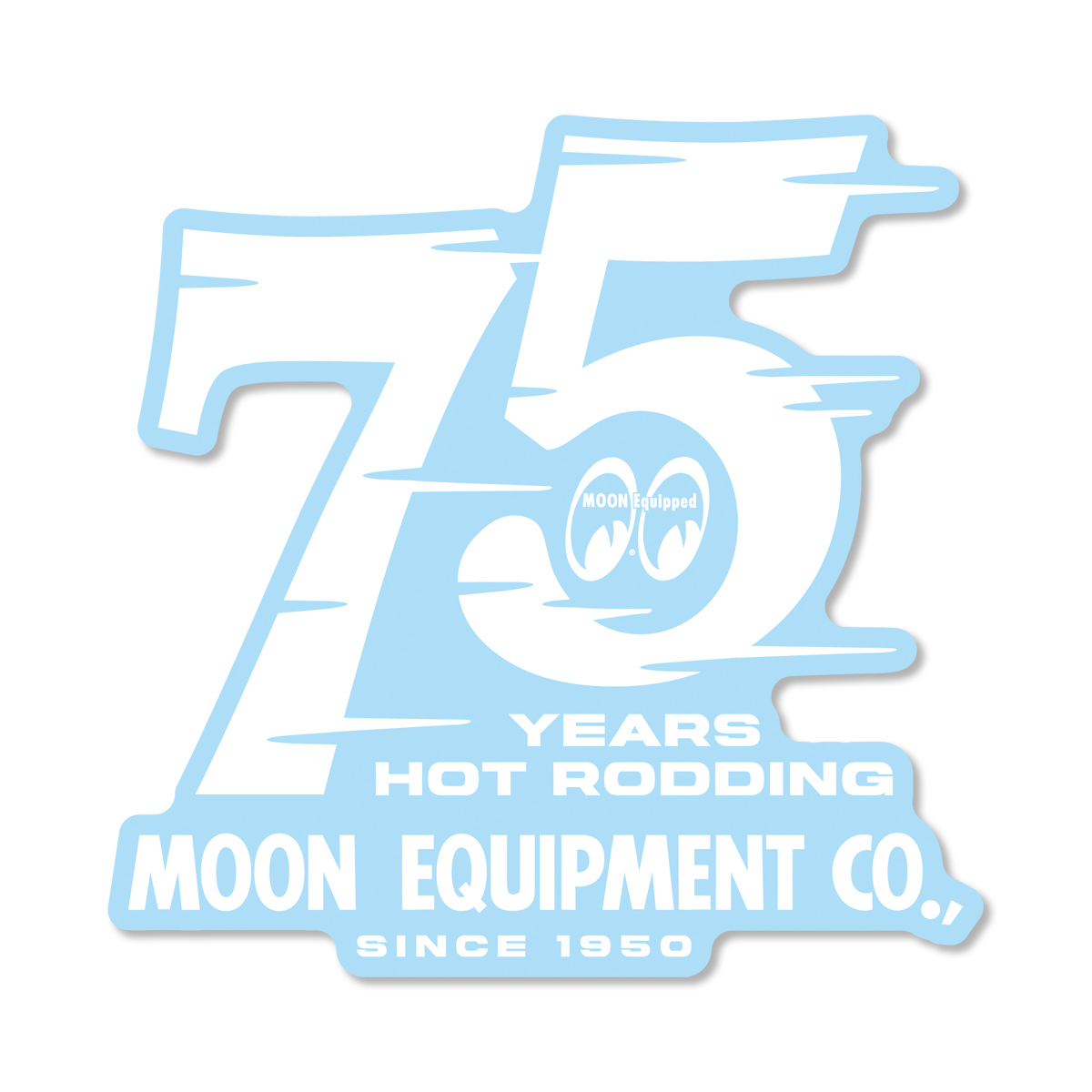 ムーンアイズ MOON EQUIPMENT 75th Since 1950 ステッカー MOONEYES 