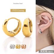 ピアス 金属アレルギー対応 ステンレス ワンタッチ ドロップ フープピアス サージカルステンレス 医療用