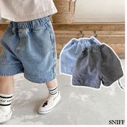 SHENJ☆2025春新作 韓国風子供服デニムショートパンツ5分丈