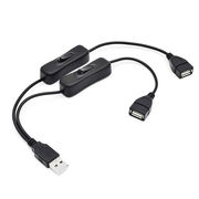 【5個セット】 日本トラストテクノロジー JTT USB電源分岐ケーブル 0.3m USB