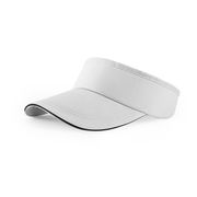 無地 コットン サンバイザー 大人用 男女兼用 日よけ帽子 ホワイト