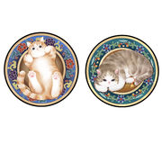 全2色 猫マウスパッド かわいい 猫柄 マウスパッド 小型 滑り止め 水洗い  耐久性良い  おしゃれ  猫の雑貨