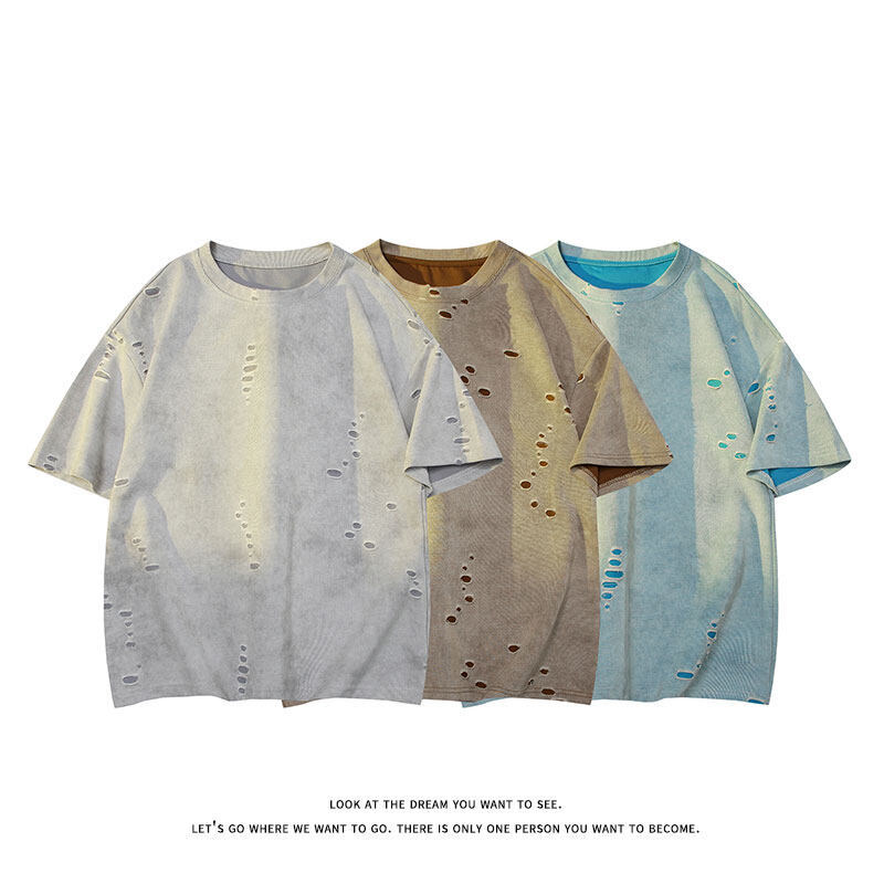 2025新作 ・メンズ・Tシャツ・レジャー・気質・半袖tシャツ・トップス・M~5XL 3色