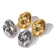 人気の 欧米 の新製品 アクセサリー  歪な存在感 が強い ピアス ステンレス鋼 18K メッキ 女性のピアス