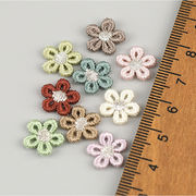 新入荷 生地 デコパーツ DIY素材 アクセサリー 貼り付け 手芸材料衣類と靴帽子ヘアアクセサリーパーツ