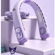 2025年新品　超人気携帯ミニ扇風機　充電式 ネックファン    5段風量 熱中症対策