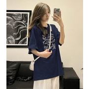 トップス レディース Tシャツ 半袖 ブラウス プリント