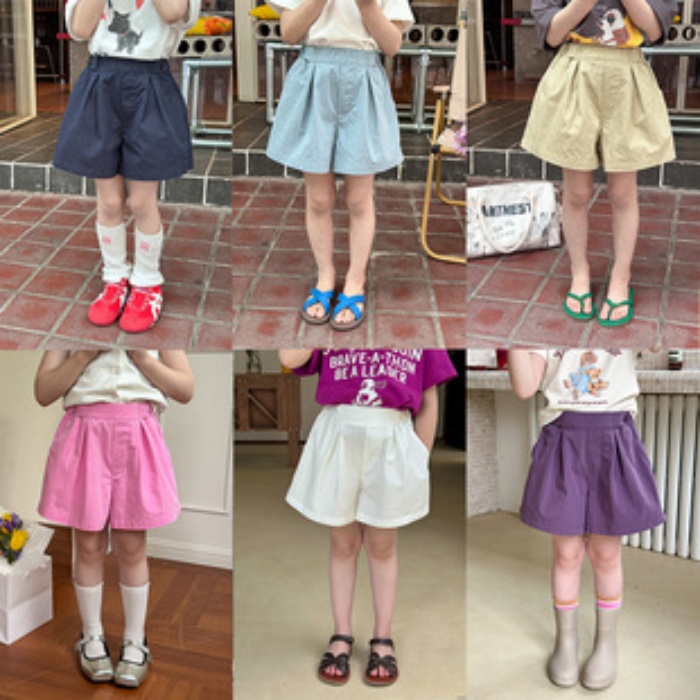 2025夏新作ZL　子供服　ボトムス　ショートパンツ　90-170CM    6色