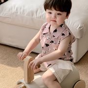 「2025」子供服★トップス★ショートパンツ★韓国風子供服★2色73cm～100cm