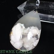 ☆一点物☆【ペンダントトップ】桜瑪瑙 しずく型 No.21