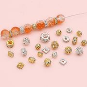 ロンデル　リング、フラワーボール、ブレスレット、ビーズスペーサー、、アクセサリー、DIYハンドメイド