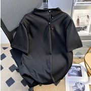 トップス  メンズ Tシャツ 半袖 アメカジ 立ち襟