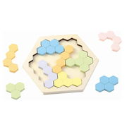 木製ﾍｷｻｺﾞﾝﾊﾟｽﾞﾙ ﾊﾟｽﾃﾙｶﾗｰ