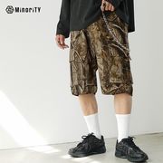【2025年夏の新作】ツイル リアルツリーカモ カーゴ ショーツ ハーフパンツ／MinoriTY