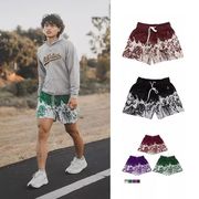 メンズ アメリカンストリート系ワイドショーツ ランニング・バスケ・ジム対応 アウトドアパンツ★全4色