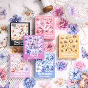 お花 フラワー 植物 蝶々 ちょうちょう ボタニカル シール ステッカー デコレーション シール帳