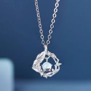 スターリングシルバーネックレス女性ファッションネックレスギフト