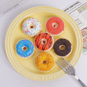 PVC 食品サンプル 果物 フランスパン フェイクケーキ ドーナツ サンプル 模型 学校 行事 飾り オーナメント