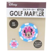 【アウトドアグッズ】ミニーマウス ゴルフマーカー コイン型 マークリボン