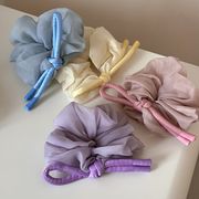 チュールシュシュ　ヘアアクセサリー　レディース　デザイン　韓国風　髪飾り