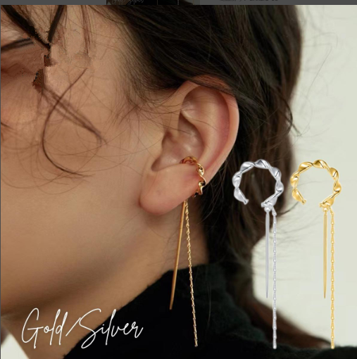 「限定販売」イヤーカフ　ハンドメイド イヤーカフ　アクセサリー イヤーカフ　アクセサリーパーツ