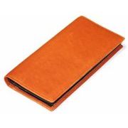 RED　CROW　本ディアスキン　鹿革　牛革　日本製　男女兼用　総マチ　ロングウォレット　TK-DSLW　薄茶