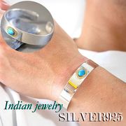 【シルバー925】 巾着付き シルバーアクセサリー リング 指輪 フリーサイズ インディアンジュエリー IDB-6