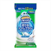 スクラビングバブル　流せるトイレブラシ　フローラルソープ替え 【ジョンソン】 【住居洗剤・トイレ用】